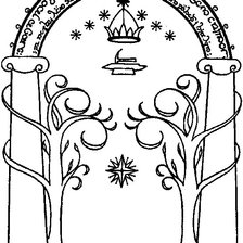 Оригинал схемы вышивки «Ворота Мории» (№193150)