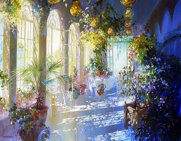 ... - пейзаж, цветочное - оригинал