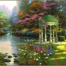 Картина Томаса Кинкейда - Garden Of Prayer