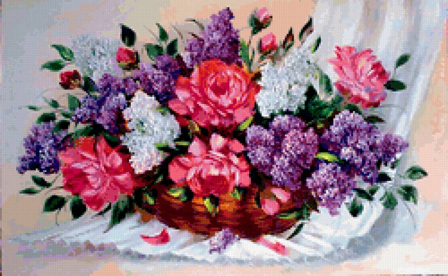 цветы - натюрморт, букет, , романтика, цветы, природа - предпросмотр