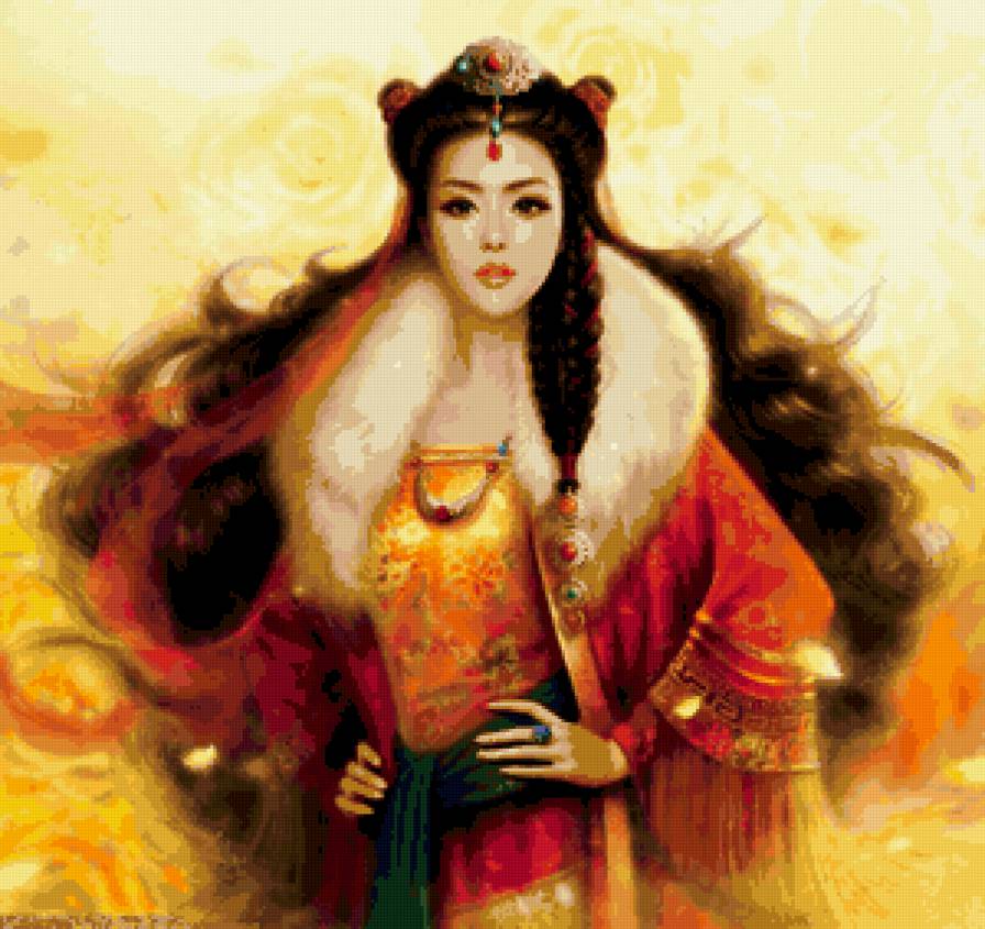 Красота женщины - ruoxing zhang, фэнтези, женщина, девушка, красота женщины - предпросмотр