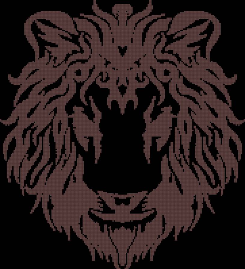 лева - животные, монохром, лев - предпросмотр