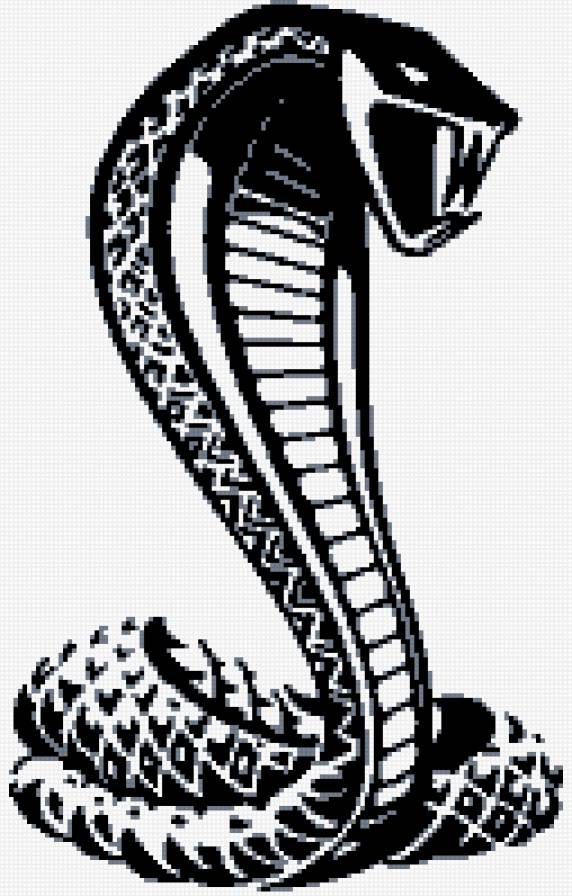 кобра - кобра, монохром, змея - предпросмотр