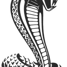 Оригинал схемы вышивки «кобра» (№193991)