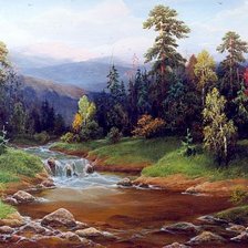 Схема вышивки «сибирские просторы»