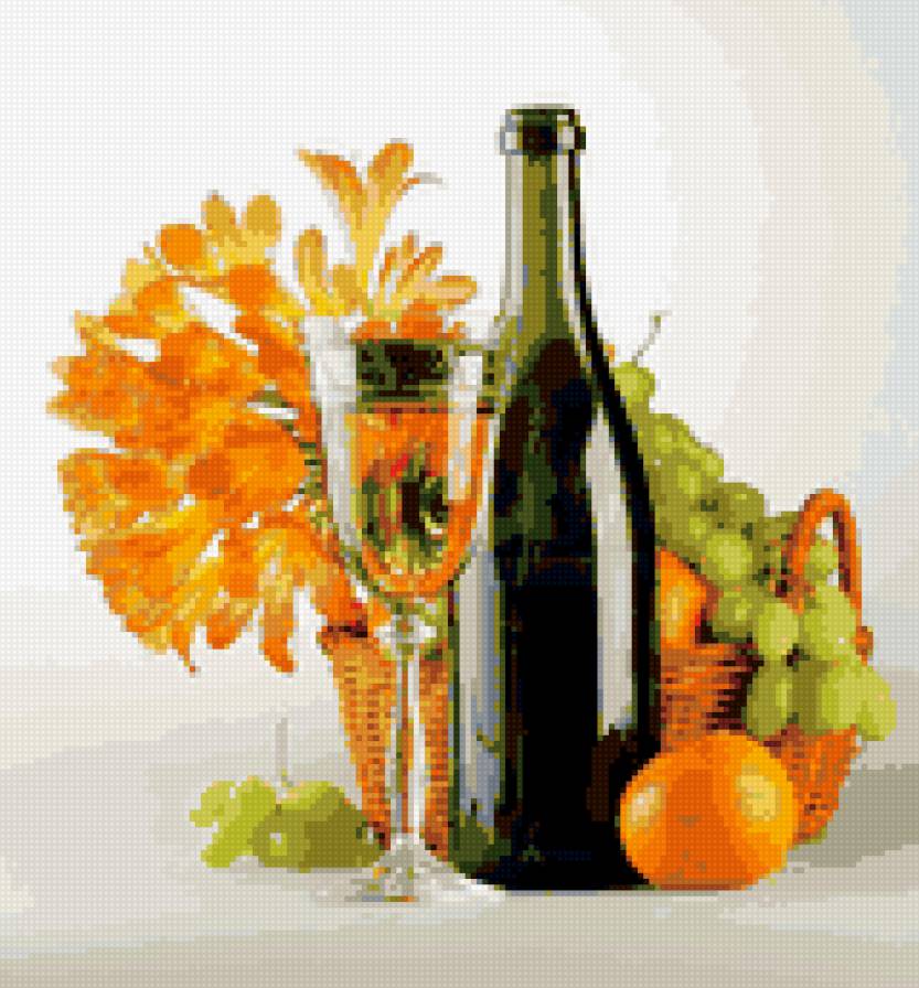 натюрморт - натюрморт, для кухни, фрукты - предпросмотр