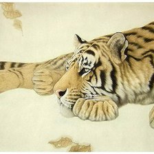 Оригинал схемы вышивки «Тигр» (№195037)