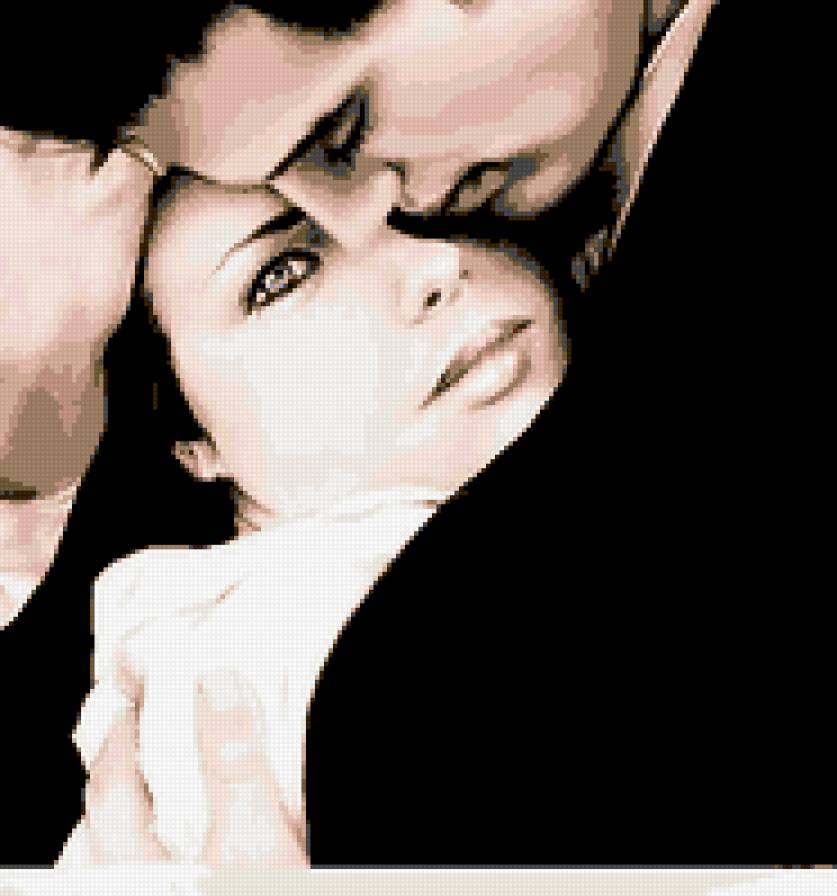 Объятие - она, пара, он, отношения, монохром - предпросмотр