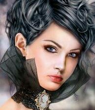 Схема вышивки «девушка»