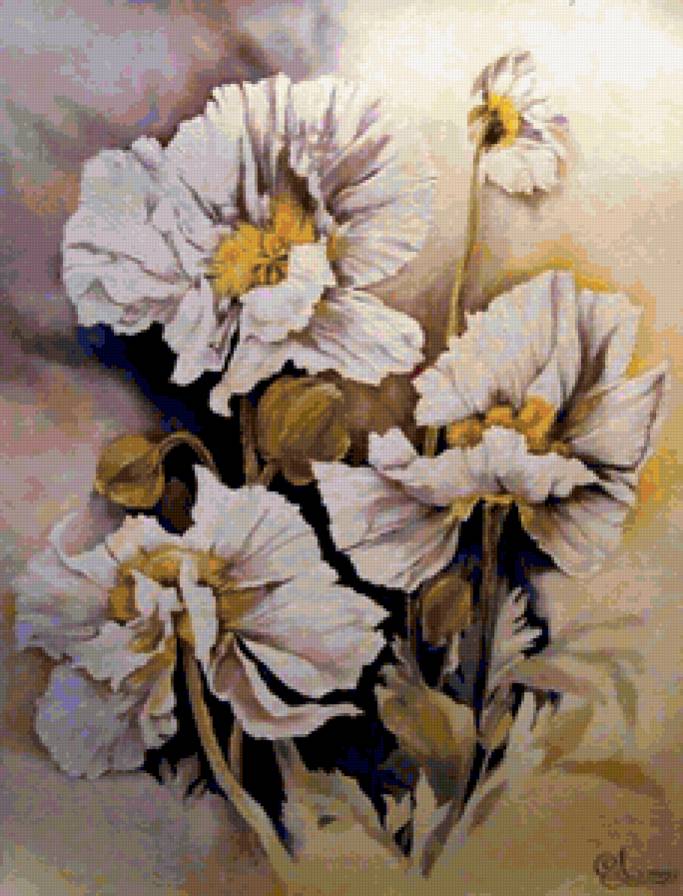 маки - мак, маки, картина, цветы, букет - предпросмотр