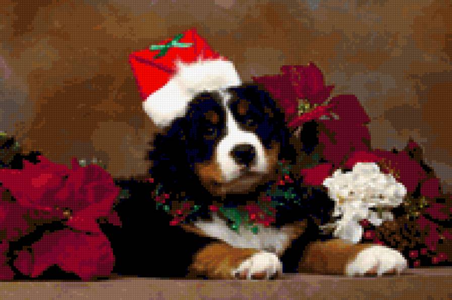 Christmas puppy - предпросмотр