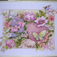 Схема вышивки «цветы»