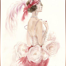 Оригинал схемы вышивки «Женские образы» (№195324)