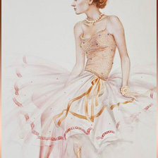 Оригинал схемы вышивки «Балерина» (№195334)