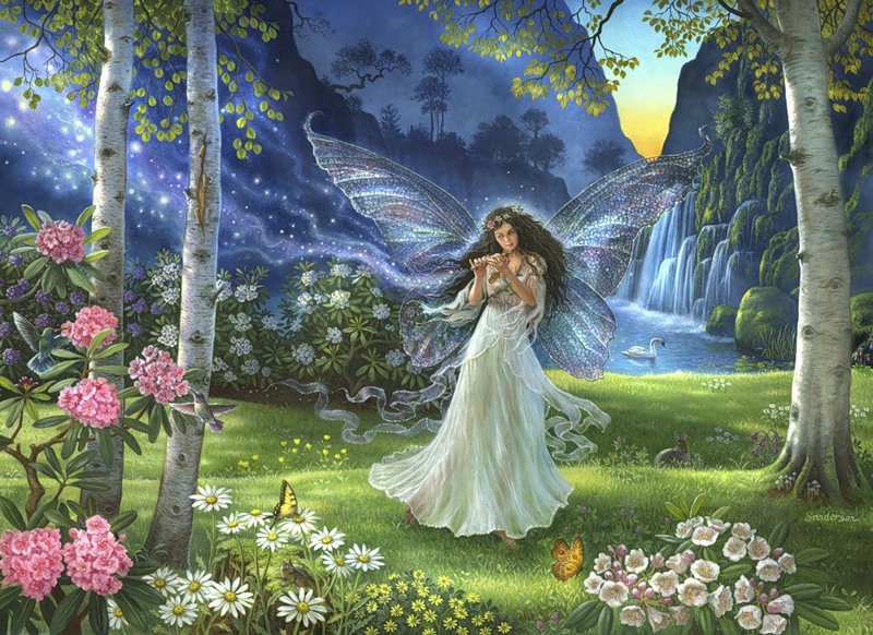 фея - девушка, образ, бабочка, фентези, природа, сказка - оригинал