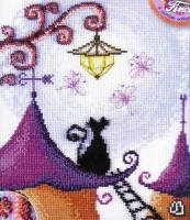 Кошка на крыше - животные, кошки, крыша, дома - оригинал