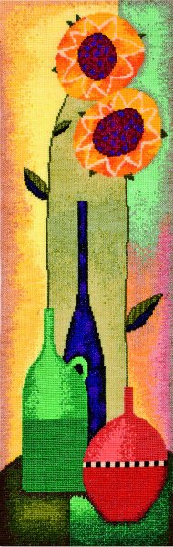 №195945 - подсолнухи, цветы, в вазе - оригинал