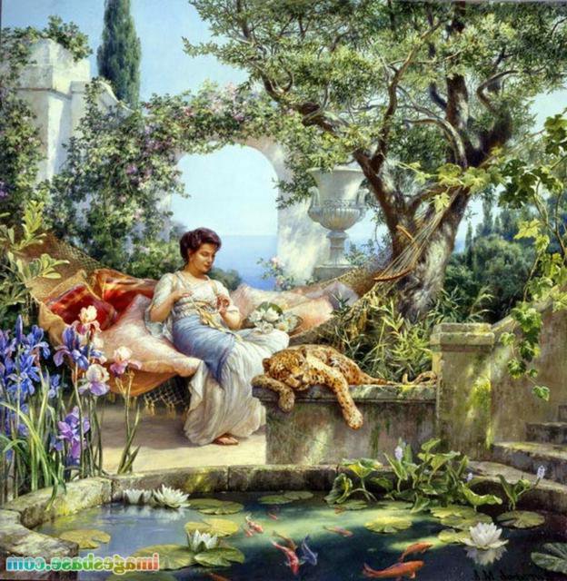 девушка и тигр - оригинал