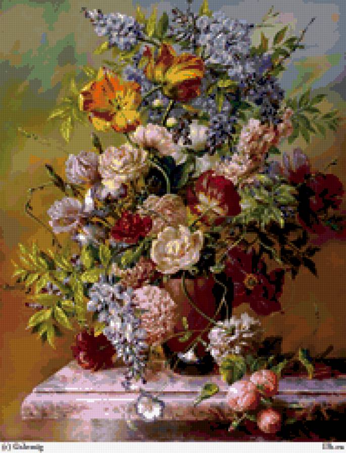 цветы - букет, натюрморт, природа, цветы, , романтика - предпросмотр