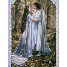 Схема вышивки «арвен и арагорн»