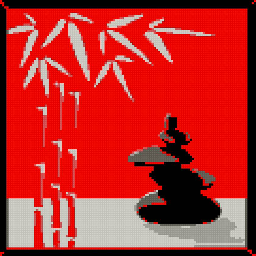 камни - красный, камни, япония - предпросмотр