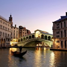 Схема вышивки «Rialto Bridge, Grand Canal, Venice, Italy»