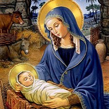 Схема вышивки «Рождение Христа»