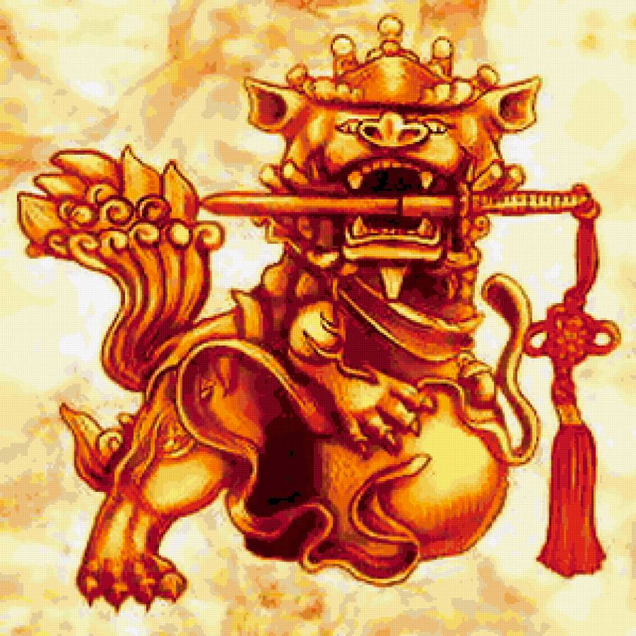 золотой  тигр - китай - предпросмотр