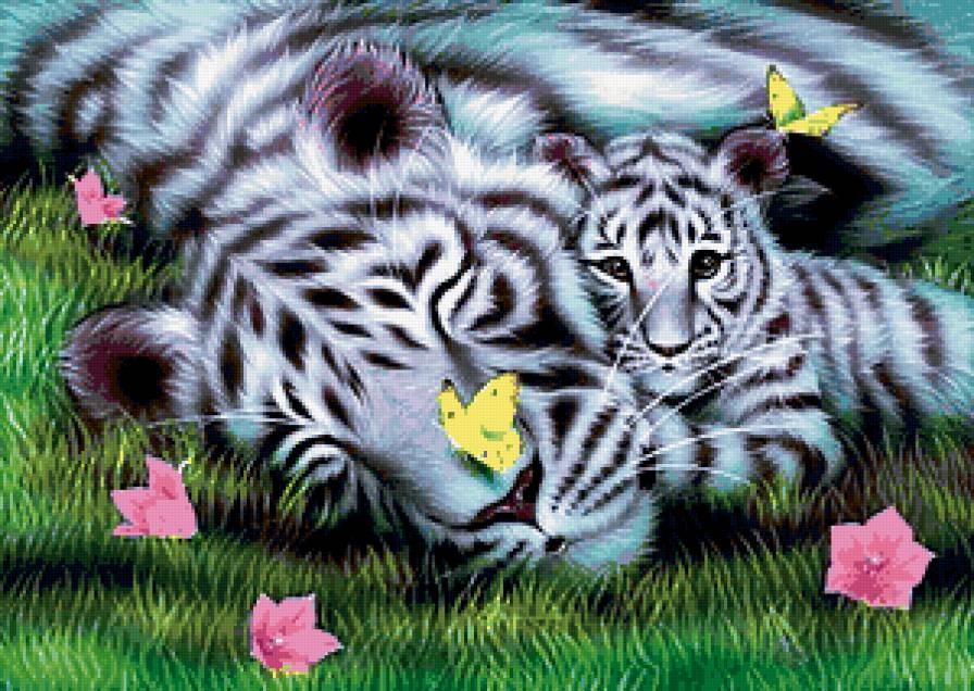 Полосатый сон - животные, тигры - предпросмотр