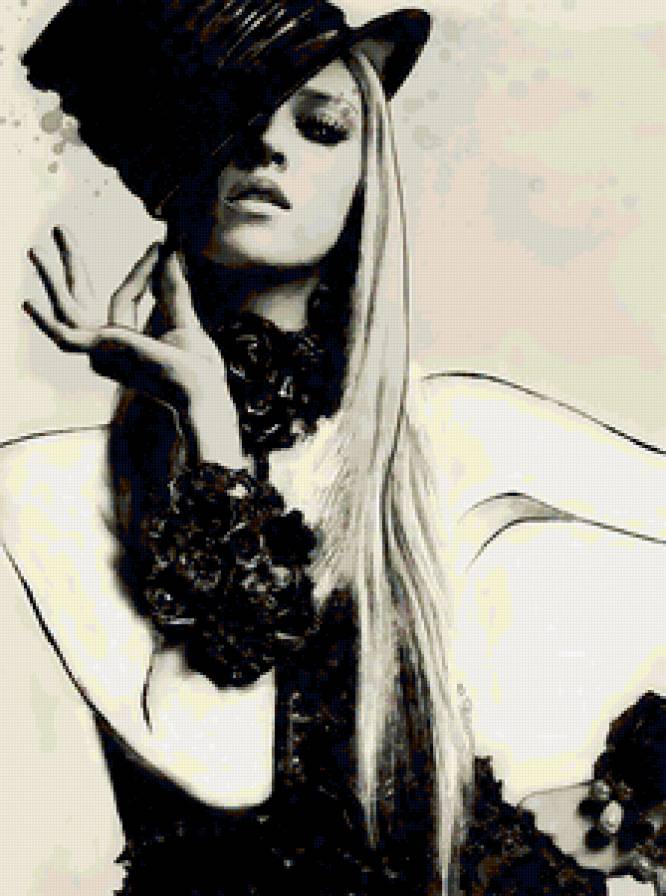 шляпа - девушка - предпросмотр