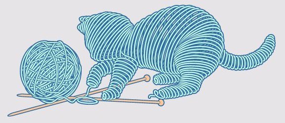 кошка нитки - оригинал