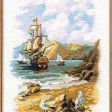 Оригинал схемы вышивки «Корабль» (№197498)