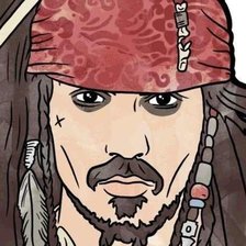 Схема вышивки «джонни депп»