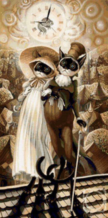 Прогулка по крышам - коты - предпросмотр