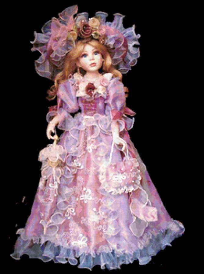 кукла в розовом - детское, кукла, игрушка - предпросмотр