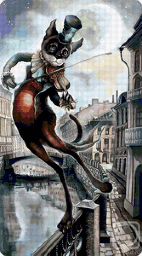 Скрипач - коты - предпросмотр