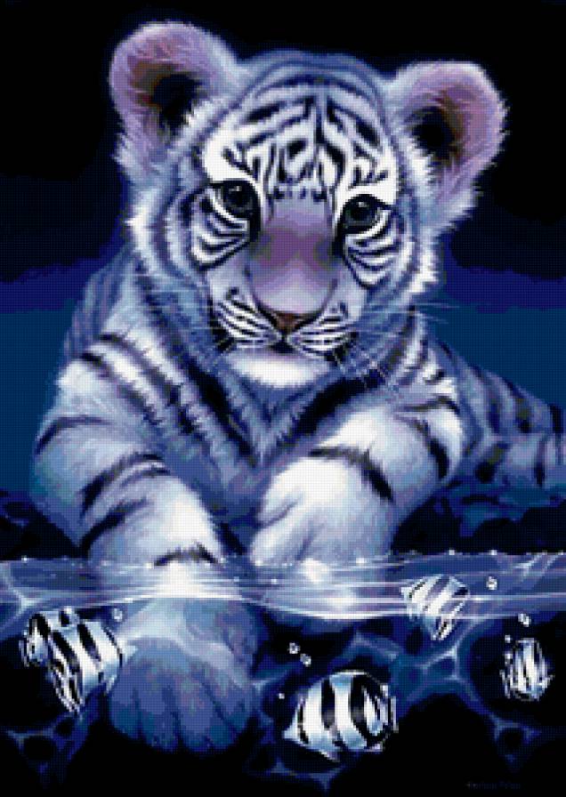 Тигрёнок - животные, тигры - предпросмотр