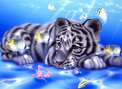 Тигрёнок - тигры, животные - оригинал