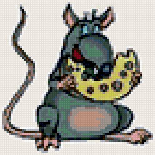 Крыска Лариска - животные, крыса. сыр - предпросмотр