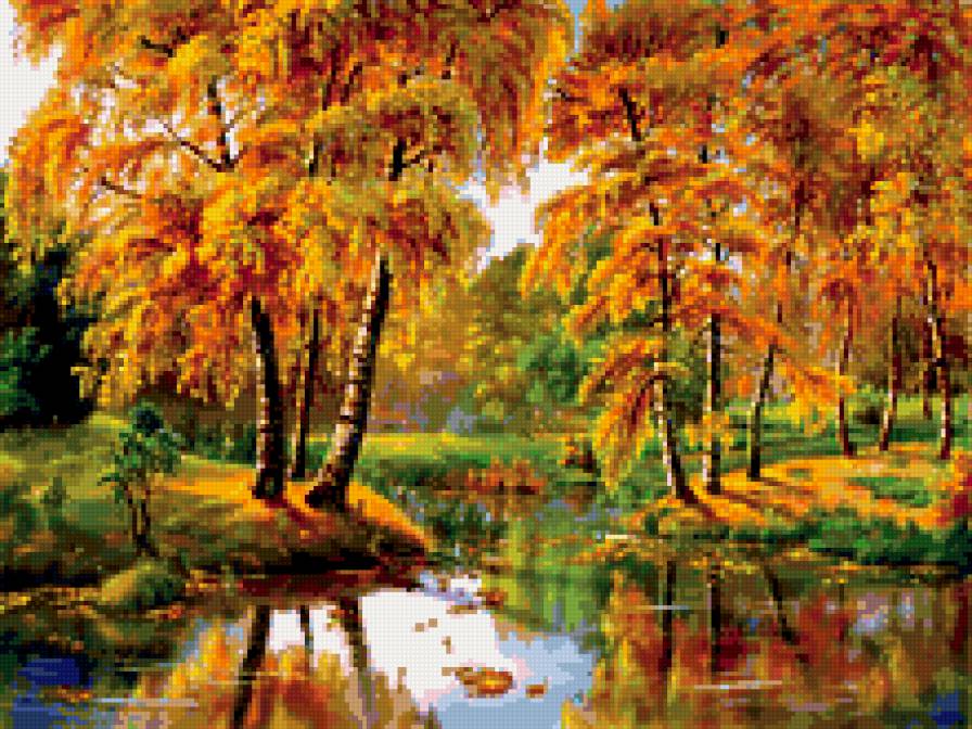 Яркие краски осени - природа, осень, лес - предпросмотр