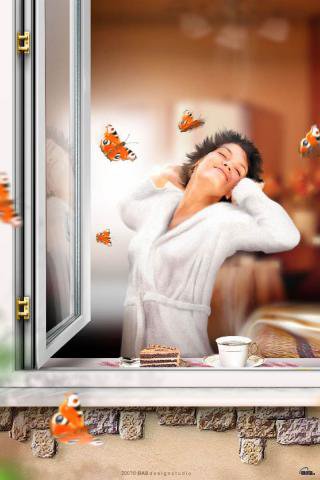 утреннее - женщина - оригинал