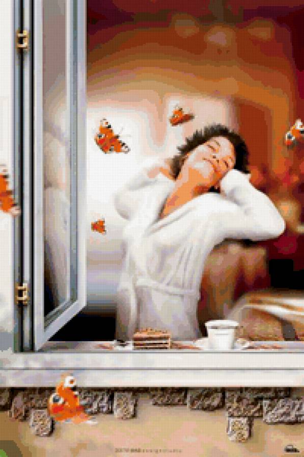 утреннее - женщина - предпросмотр