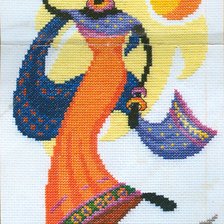 Оригинал схемы вышивки «Африка. Дочь солнца» (№198489)
