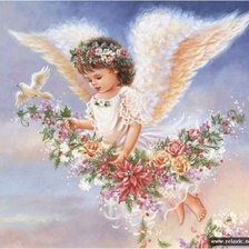 Схема вышивки «ангелок»