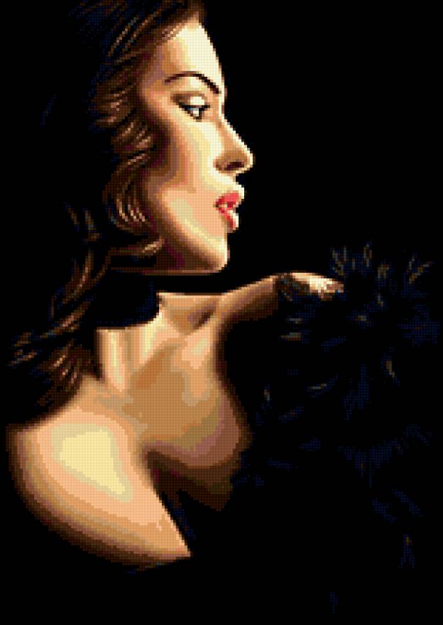 Завораживающая взгляд - дама, девушка - предпросмотр