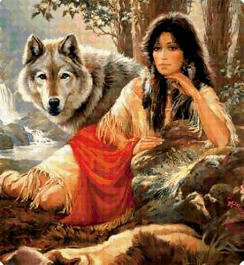 скво - женщина, индейцы - предпросмотр