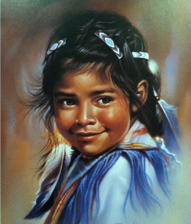 индейская девочка - дети - оригинал