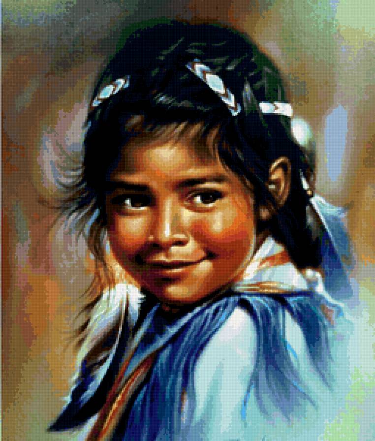 индейская девочка - дети - предпросмотр