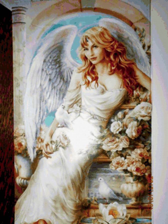 ангел - ангел, девушки, белое - предпросмотр