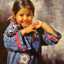 Схема вышивки «маленькая скво»